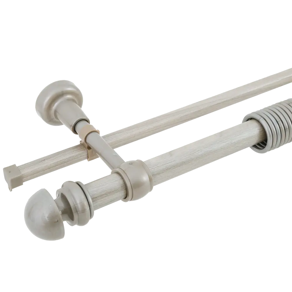 Карниз двухрядный «Морена» 160 см металл/пластик РУССКИЕ КАРНИЗЫ STLM-2113987