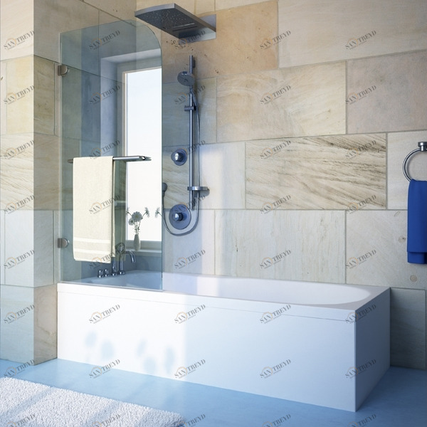 80X150GV001A Душевое ограждения на борт вынны GUTEWETTER Германия LUX