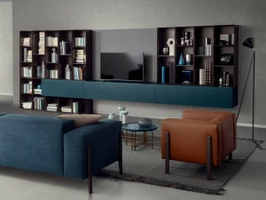 PIANCA Модульный настенный книжный шкаф из дерева People