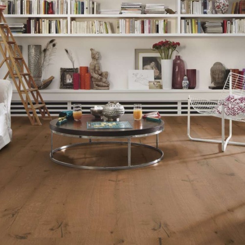 Широкий паркет Meister HD 300 Lindura Коньяк 8415 Дуб Рустик с брашью (Текстурированная) 2600х320 мм 2300200115 - Вид №5