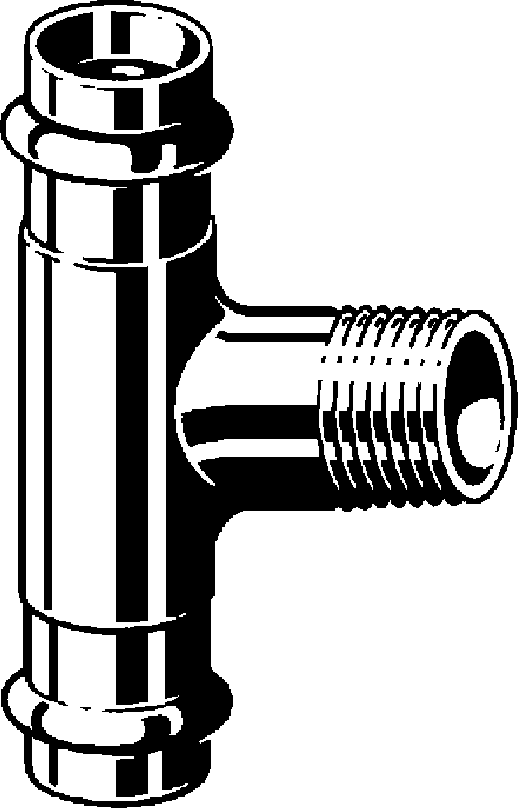Viega Тройник Sanpress 2217.1 (281328) 281 328 - Вид №1