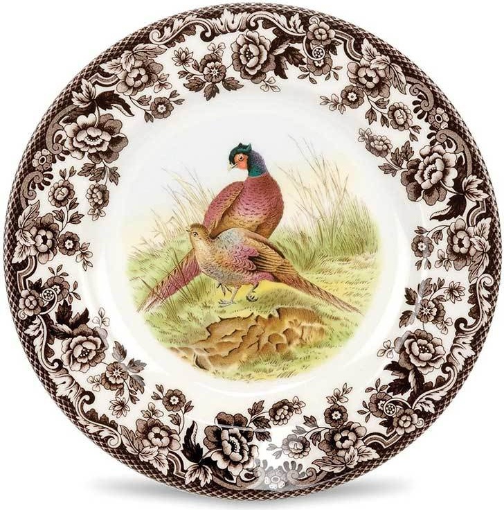 10569952 Spode Тарелка закусочная Spode Английские охотничьи мотивы. Фазан, 20см Фаянс 