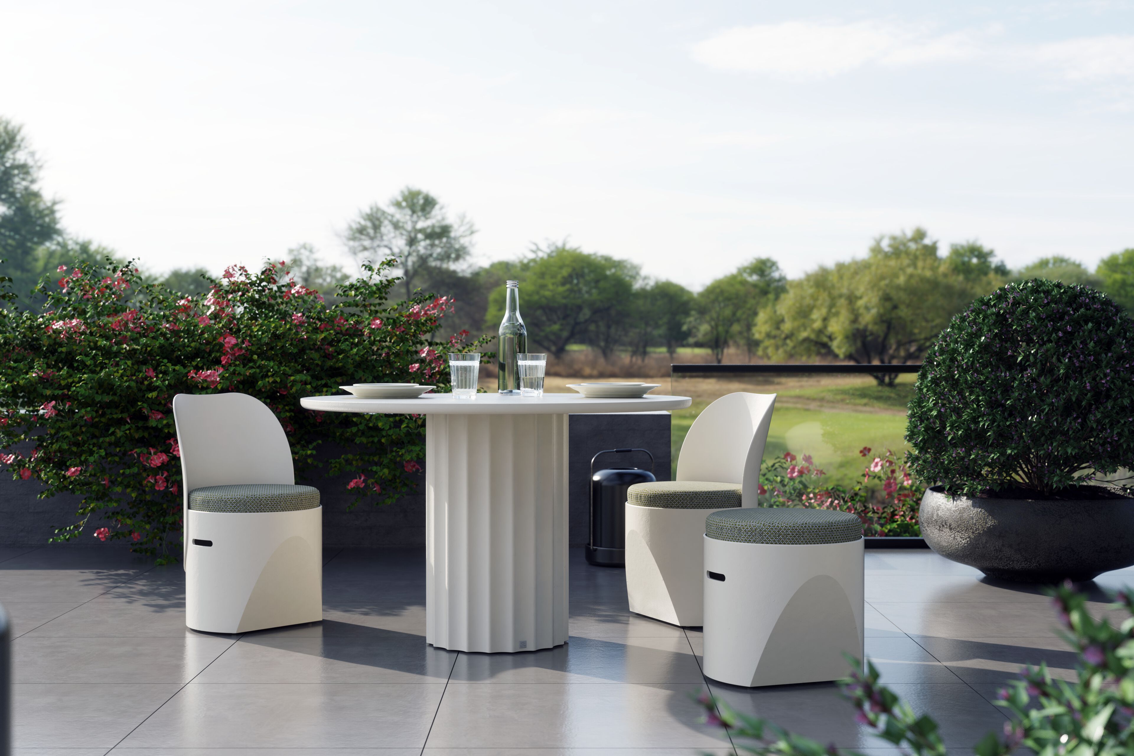 Садовый стул с мягким сиденьем GANSK Cloe ARCH-00122984 - Вид №4