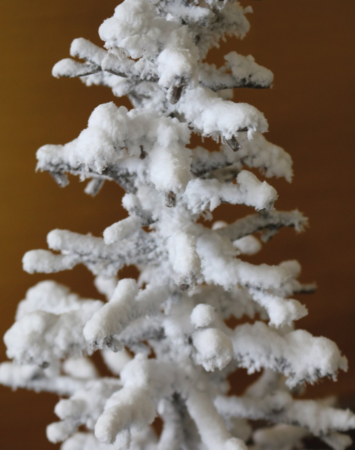 1130 670 a3 Елка искусственная "снег" в джутовом мешочке, 46 см, коричнево-белая H-andreas  - Вид №2