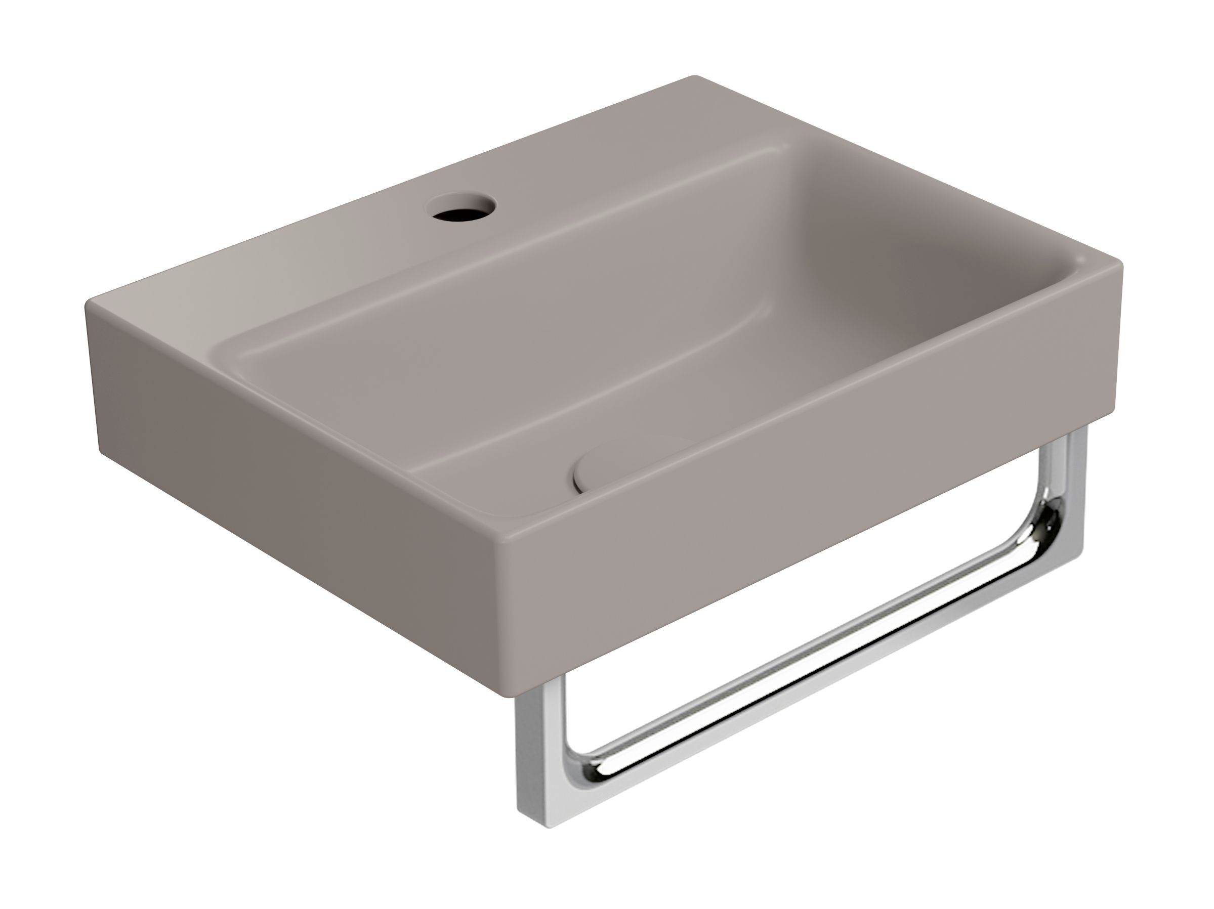 Керамическая прямоугольная подвесная встраиваемая раковина GSI ceramica Color Elements ARCH-00035552 - Вид №4