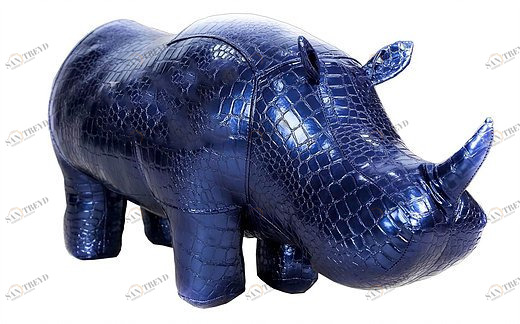Пуф "Носорог" 105х55 ультрамарин EUROSON ЖИВОТНЫЕ 126093 Ультрамарин