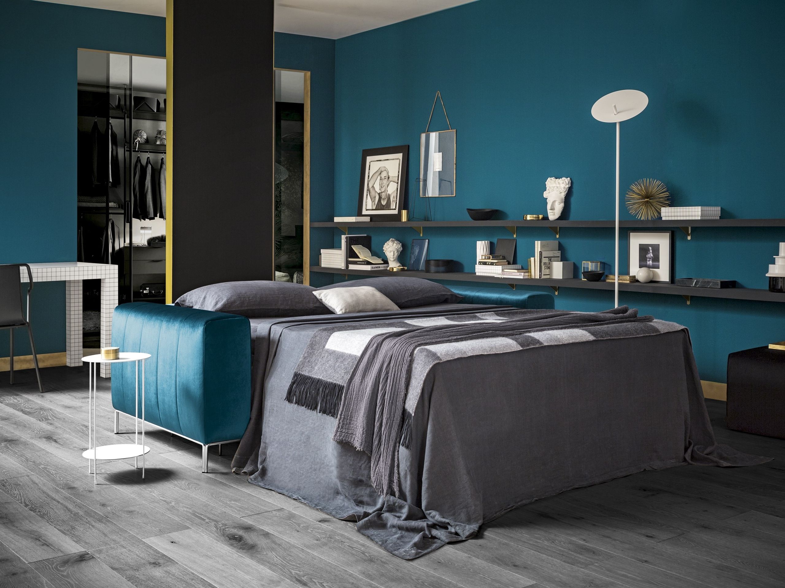 Двуспальный диван-кровать из ткани Felis Day &amp ARCH-00046407 - Вид №1