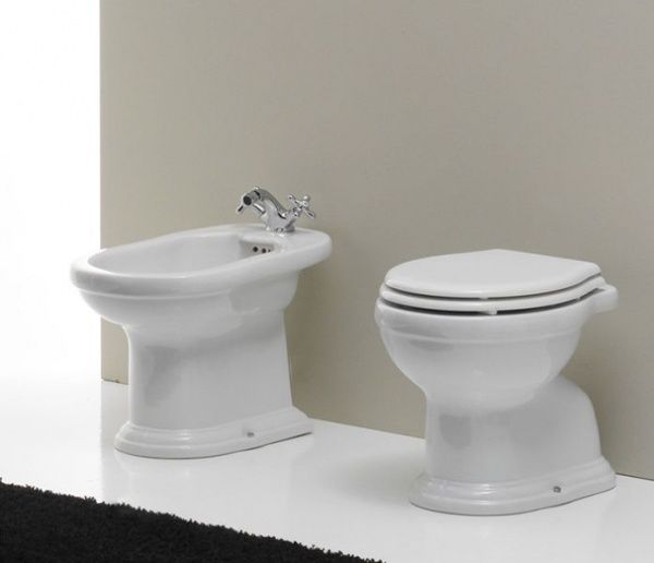 KBR Биде напольное  Neroceramica 