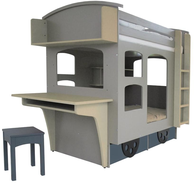 Mathy by Bols Деревянная двухъярусная кровать Lits creatifs 90f wag socle - Вид №3