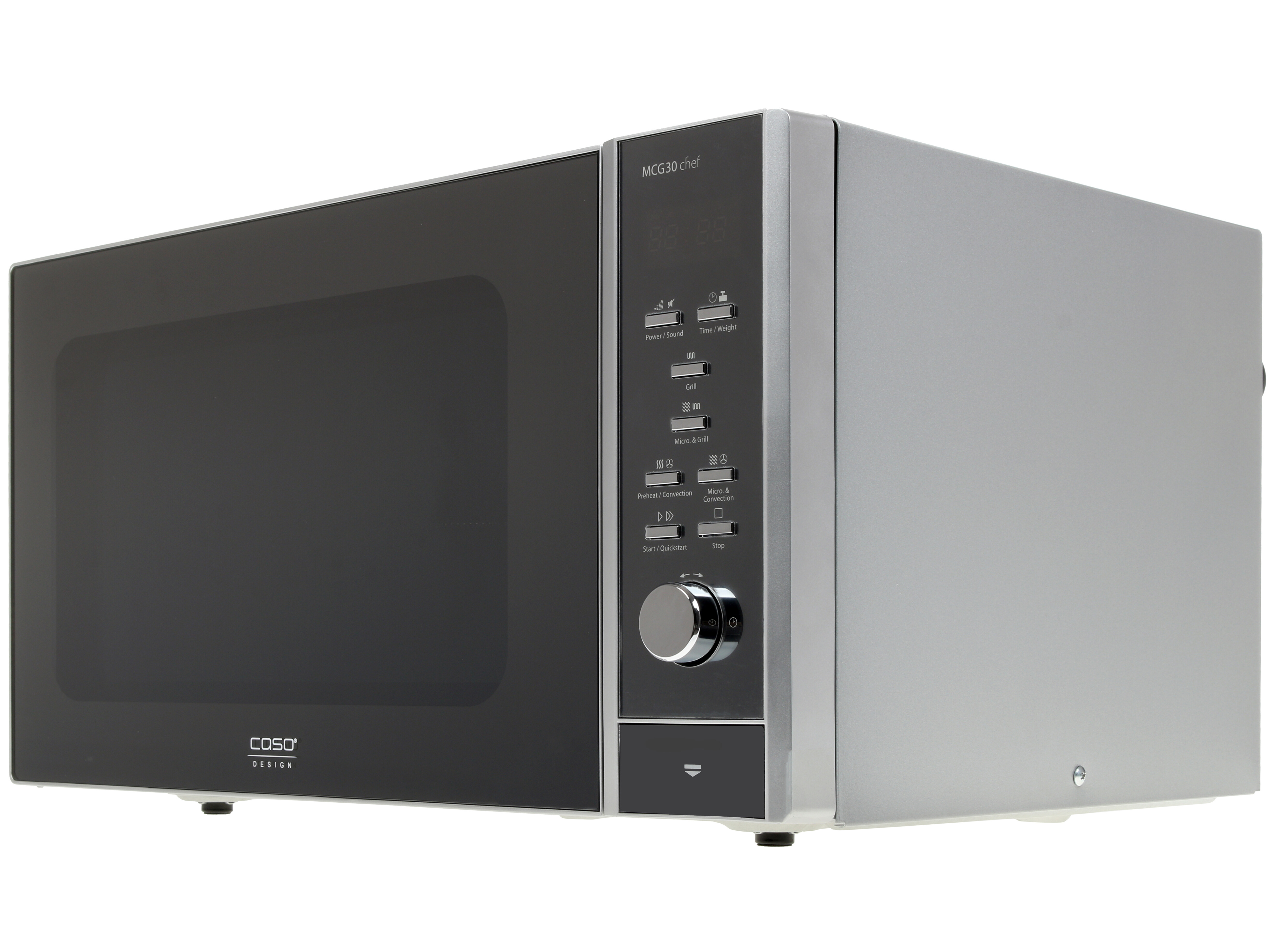 1117024 Микроволновая печь CASO MCG 30 Chef зеркальный, серебристый STDN-0130998 - Вид №2