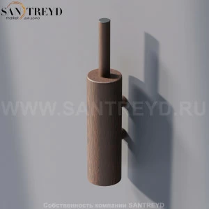 Agape DOT LINE Туалетный ёрш настенный коричневый дуб ADTL0457.RU