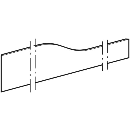430060016 Фронтальная декоративная панель Geberit Bambini для детской раковины, для четырех смесителей для раковины, более низкая раковина справа Geberit  - Вид №1