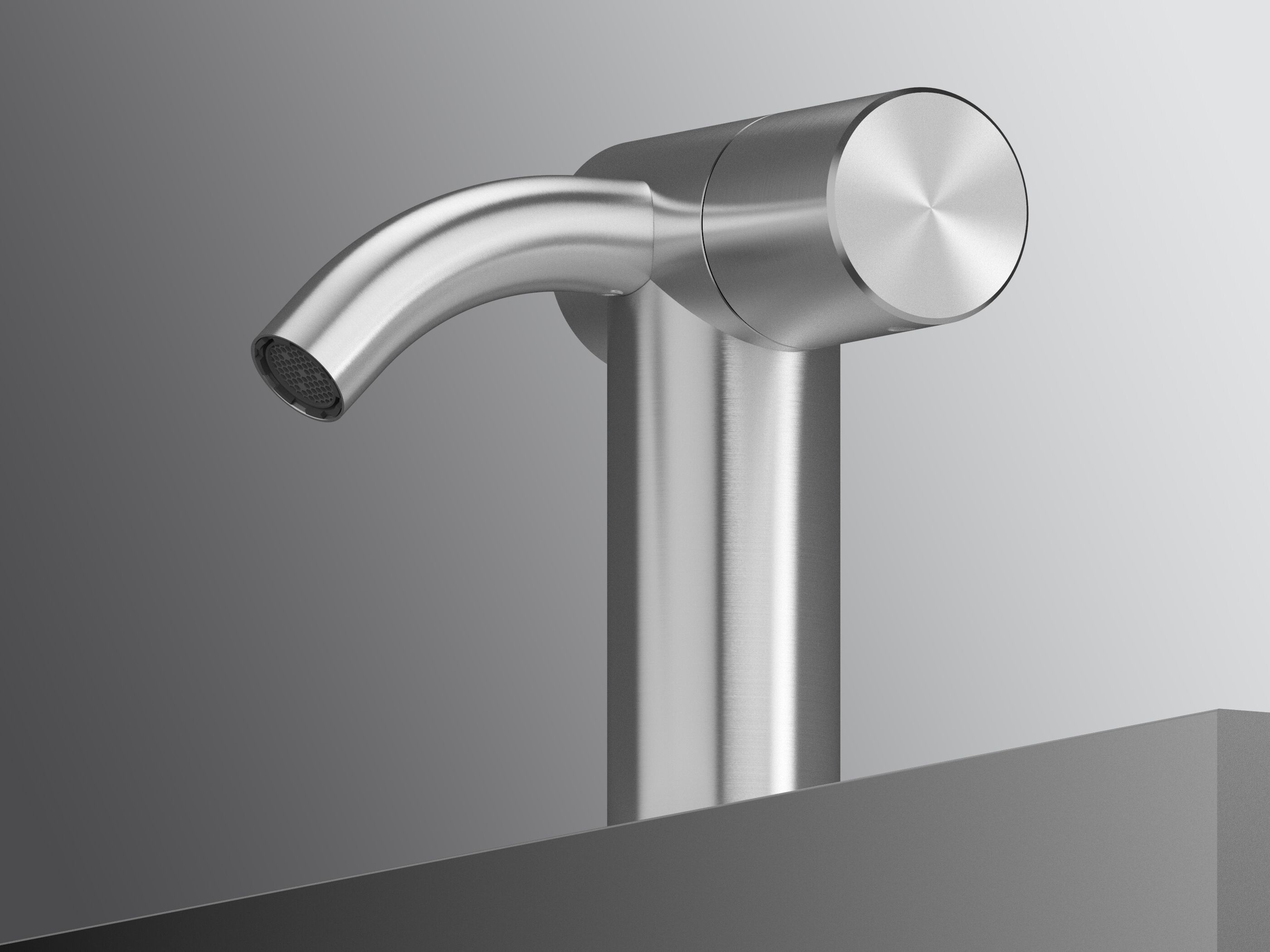 Прогрессивный смеситель для раковины из нержавеющей стали Quadrodesign Hum ARCH-00033416 - Вид №2