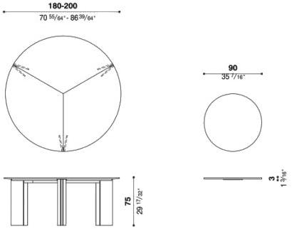 ACERBIS Круглый мраморный стол sun-id-1484329 - Вид №5