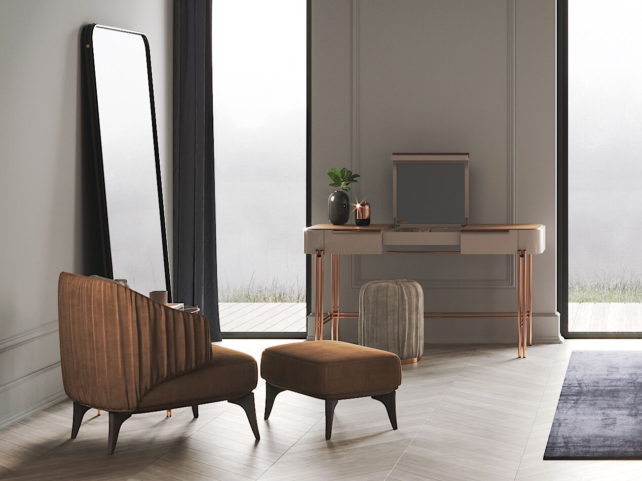 Тканевое кресло с подлокотниками PRADDY Natur ARCH-00049938 - Вид №5