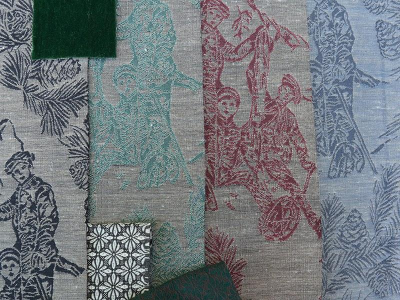 l'Opificio Жаккардовая ткань с графическими мотивами Juì sun-id-1379479 - Вид №2