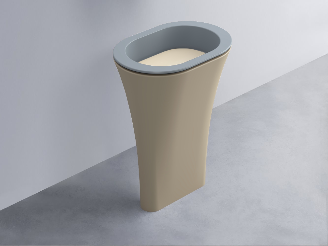 AMLA65-BR+AMPILO-LN+AMCOLO-AV Раковина Amedeo Ovale отдельностоящая cielo Enjoy + Amedeo Ceramica Cielo