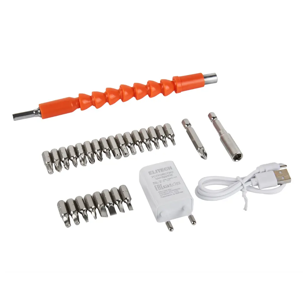 Аккумуляторная отвертка Elitech с подсветкой и реверсом 89354666 STLM-1533514 - Вид №2