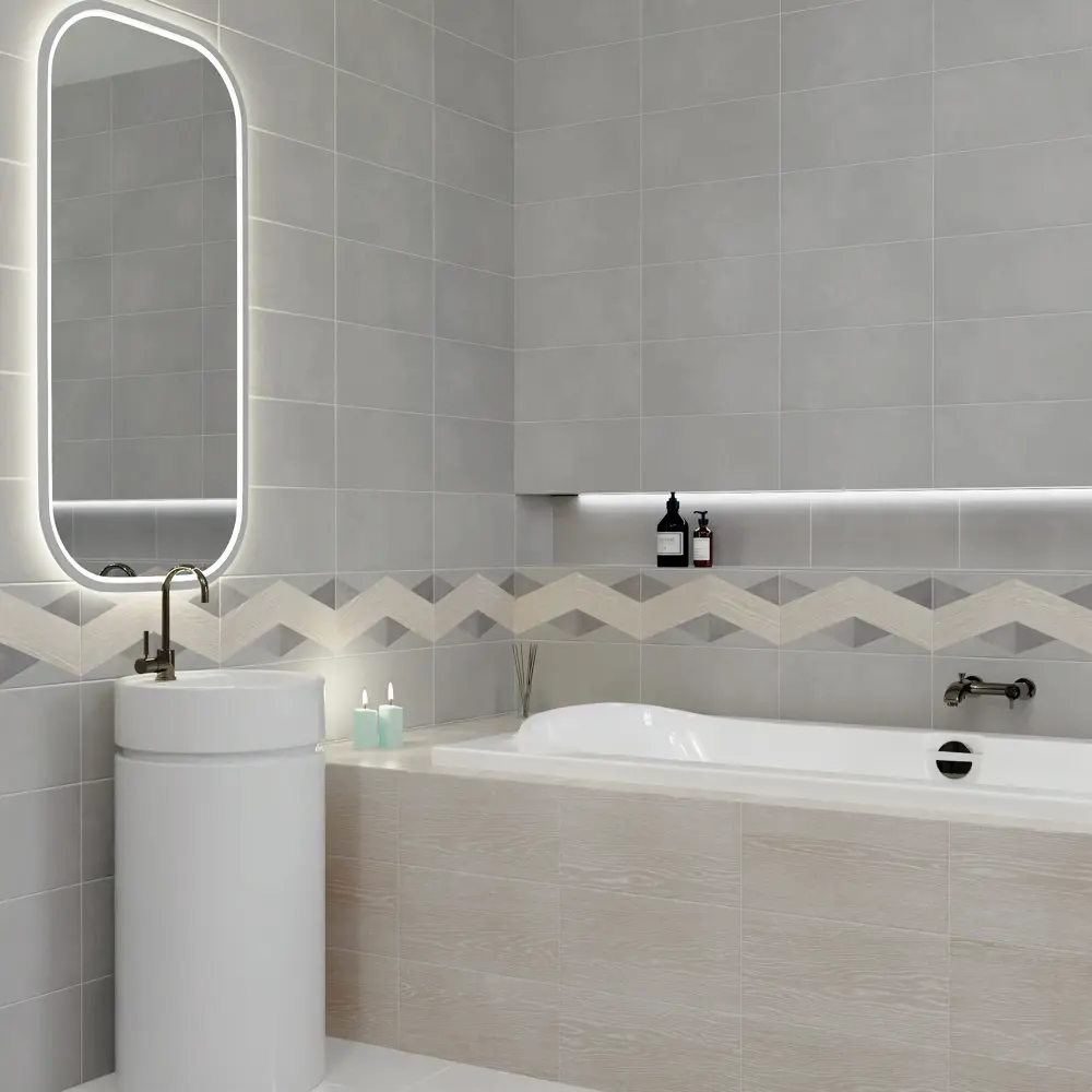 Плитка настенная Mersey Wood1 A0554V24101 20x40 см 1.6 м² матовая цвет микс Santreyd STLM-2138666 - Вид №7