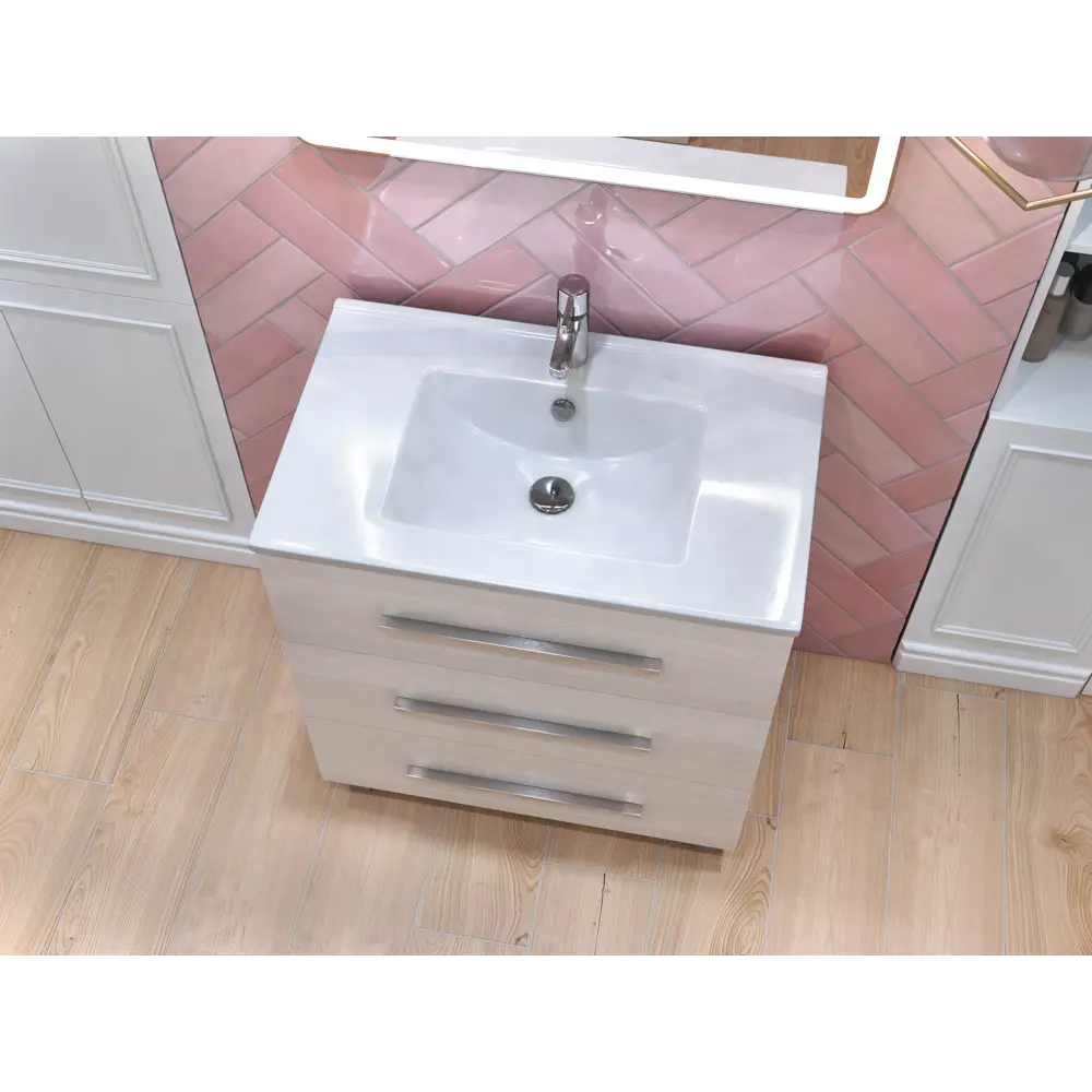 Тумба под раковину напольная Vigo Yuma 75 см цвет ясень анкор STLM-2035767 - Вид №7