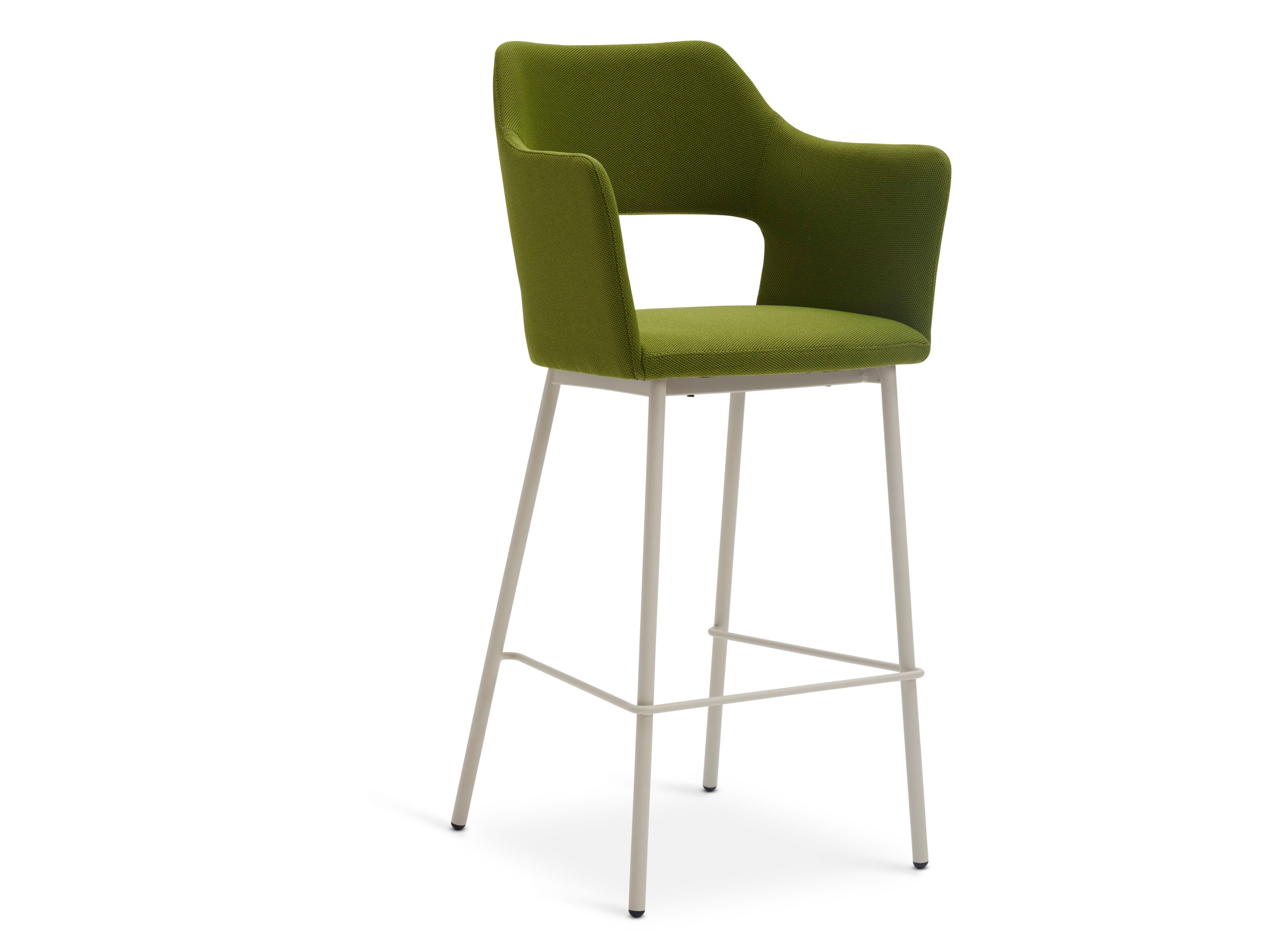 Высокий стул с мягкой тканью с подлокотниками Origins 1971 Edith ARCH-00062152