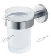 INDA® Подставка для зубных щеток из матового стекла Inox A1410a