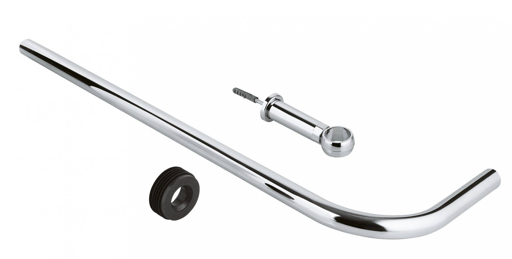 Сливная трубка для смывного устройства для унитаза GROHE, 700x250 мм, хром (38251000) Spare Parts