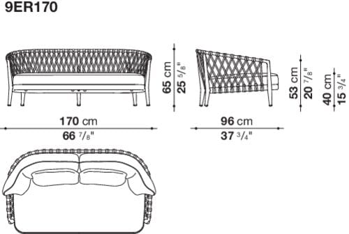 Изогнутый садовый диван B&B Italia Outdoor ARCH-00048908 - Вид №10