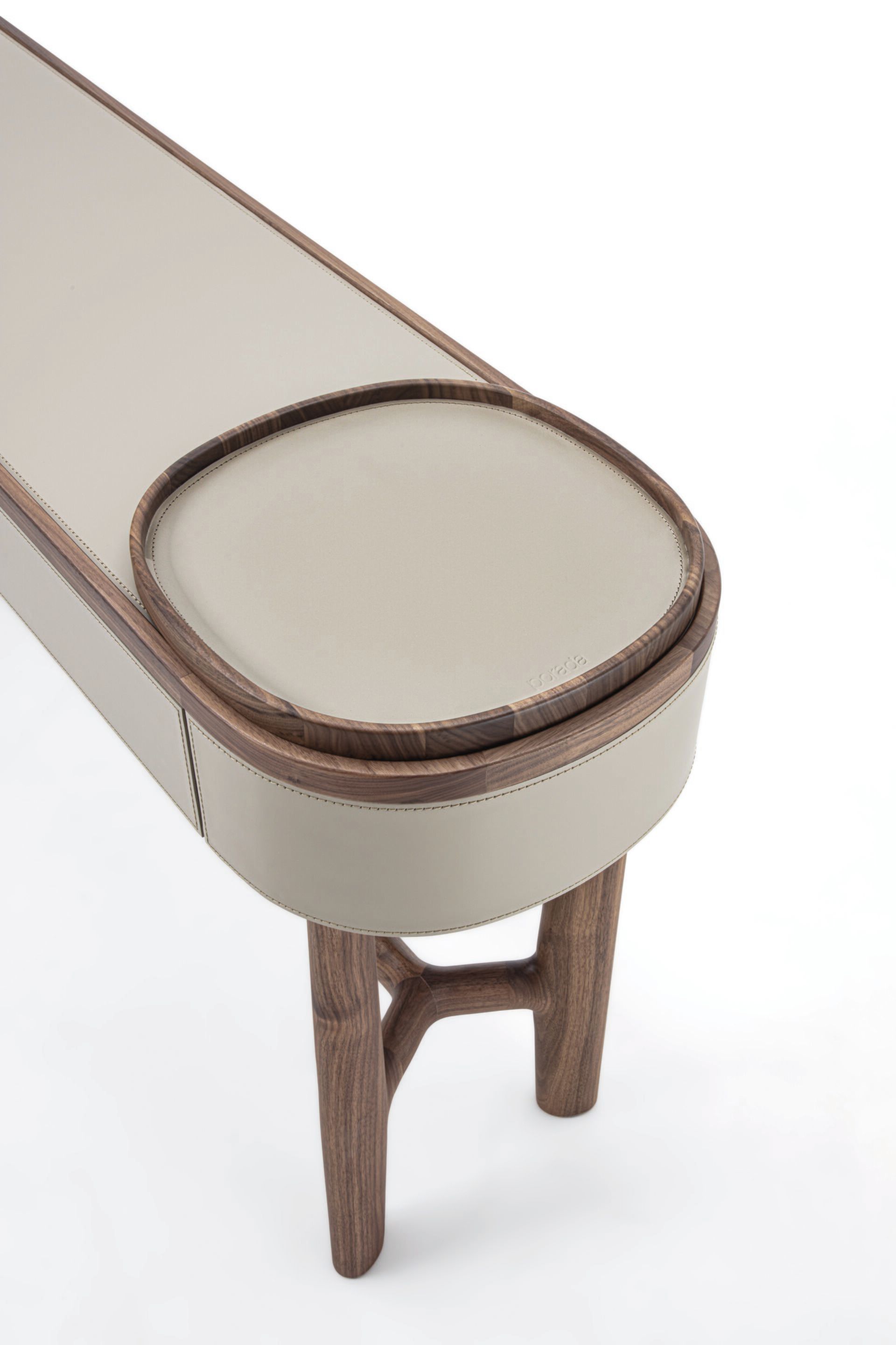 Овальная консоль из орехового дерева с ящиками Porada двадцать четыре ARCH-00060517 - Вид №8