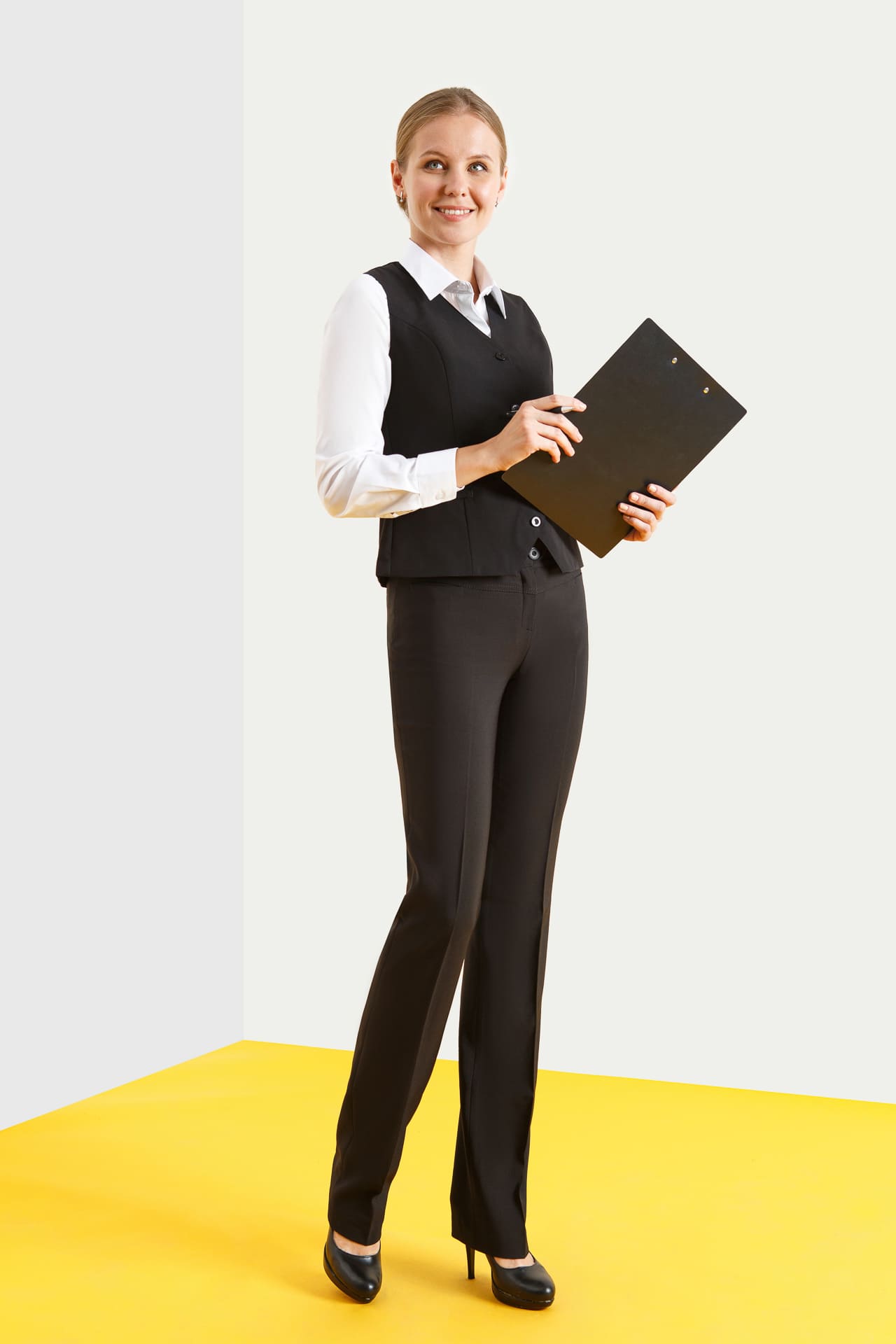 62860 Брюки  женские черные El-Risto  Одежда для официантов  размер 48  - Вид №6