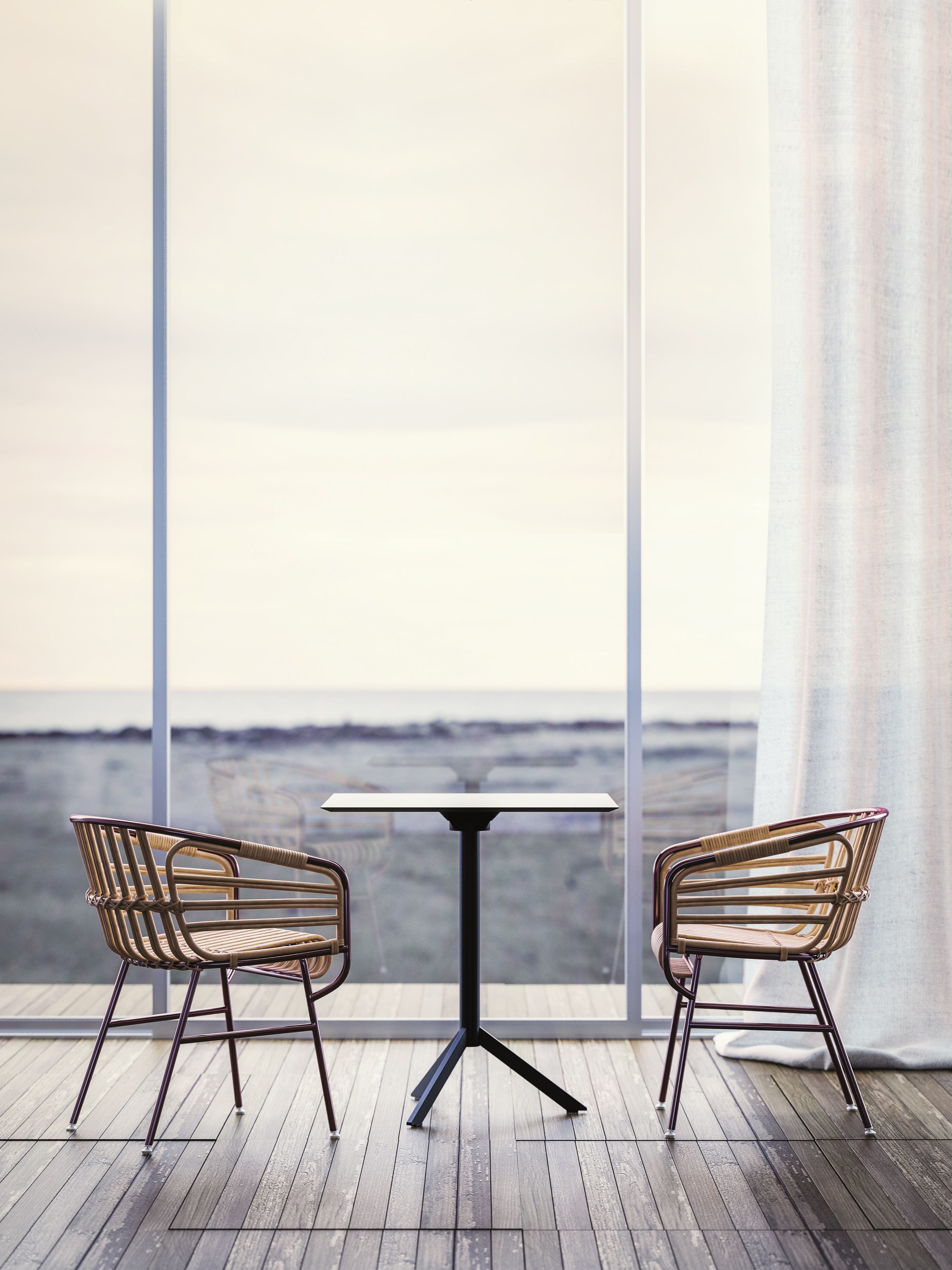 Круглый стол для бистро с откидным верхом Casamania & Horm T1-T2-T4 ARCH-00047491 - Вид №5