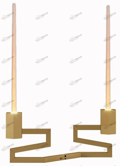 Paolo Castelli Настольная светодиодная лампа из муранского стекла и латуни Kalì Kali sun-id-1515598