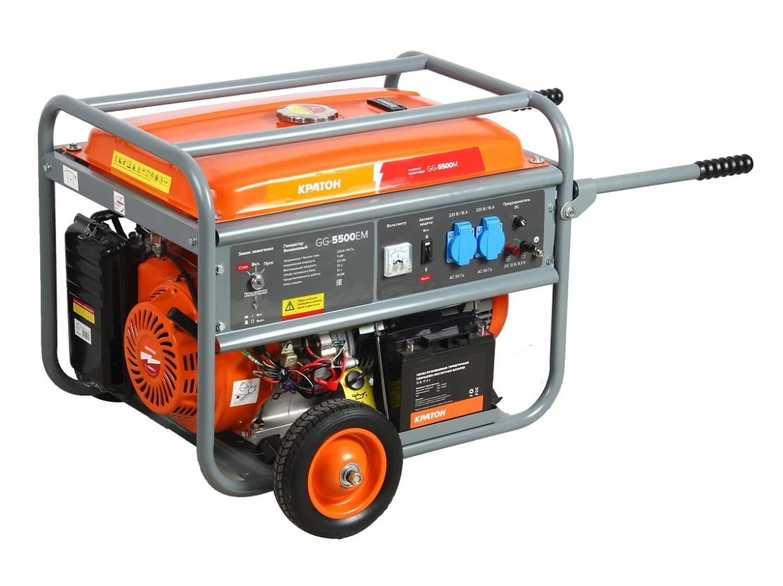 Электрогенератор   бензиновый Кратон GG-5500EM 9126388 STDN-0032102 - Вид №2