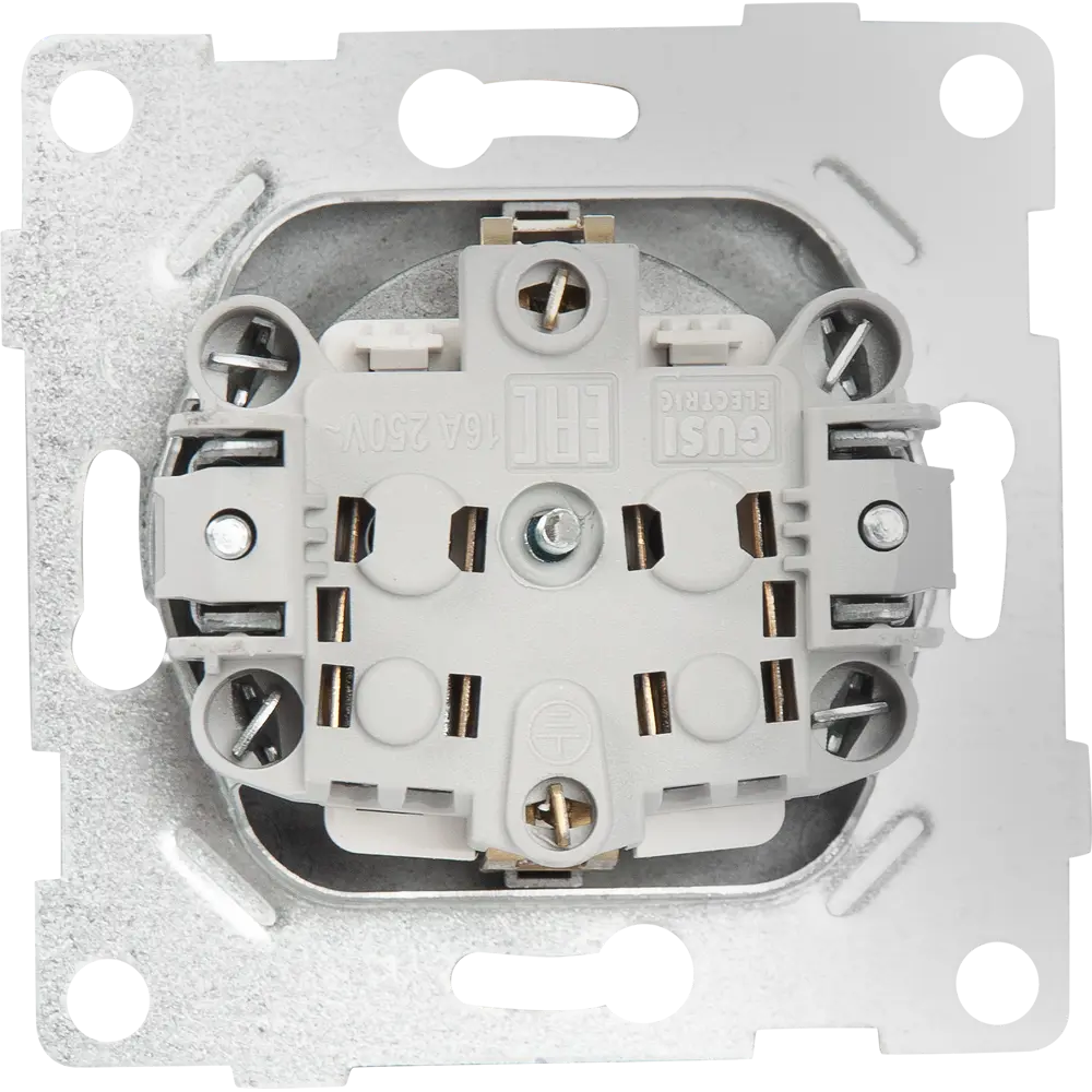 Розетка влагозащищенная GUSI Electric с заземлением IP44 серебро 84695691 Ugra STLM-0053791 - Вид №2