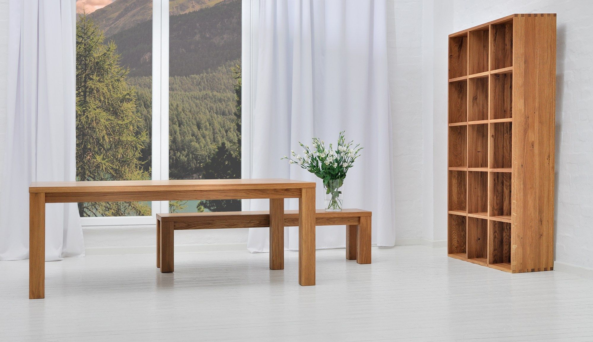 Прямоугольный стол из массива дерева Vitamin Design Cubus ARCH-00113195 - Вид №12