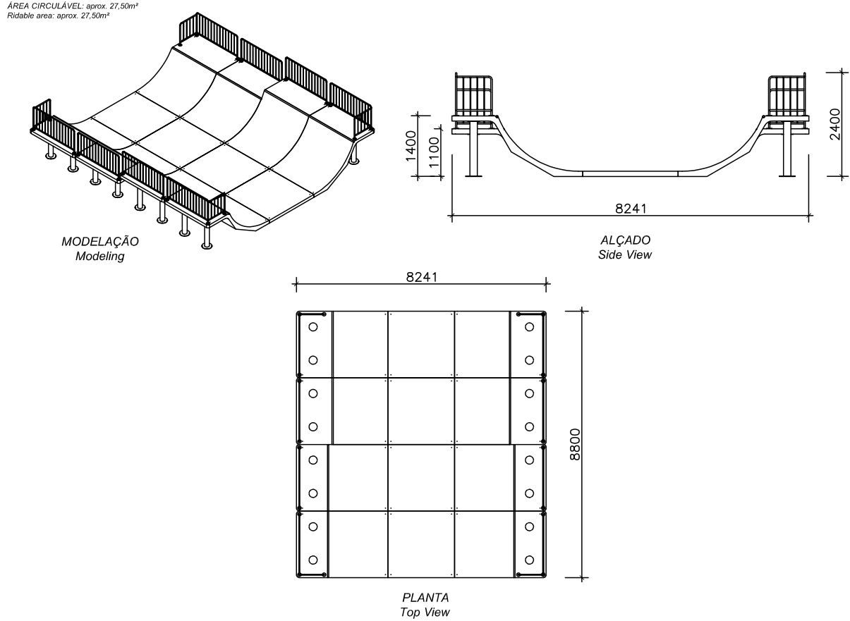 Бетонная спортивная рампа amop Suba Ramps ARCH-00035844 - Вид №21