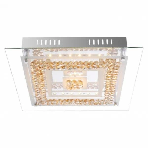 Потолочный светодиодный светильник Globo Pearl 49353 GLOBO PEARL 102975 Прозрачный;хром