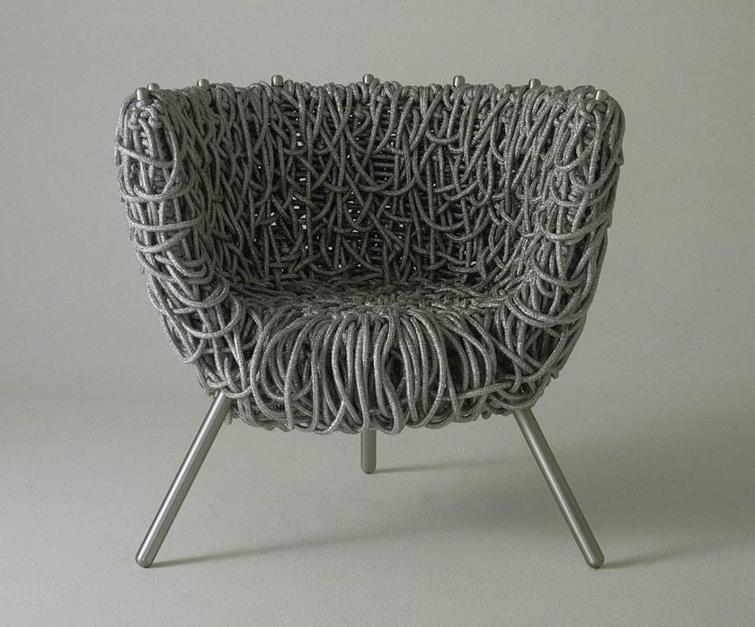 edra Стальное кресло, обитое хлопковой веревкой  Ctv010  - Вид №9