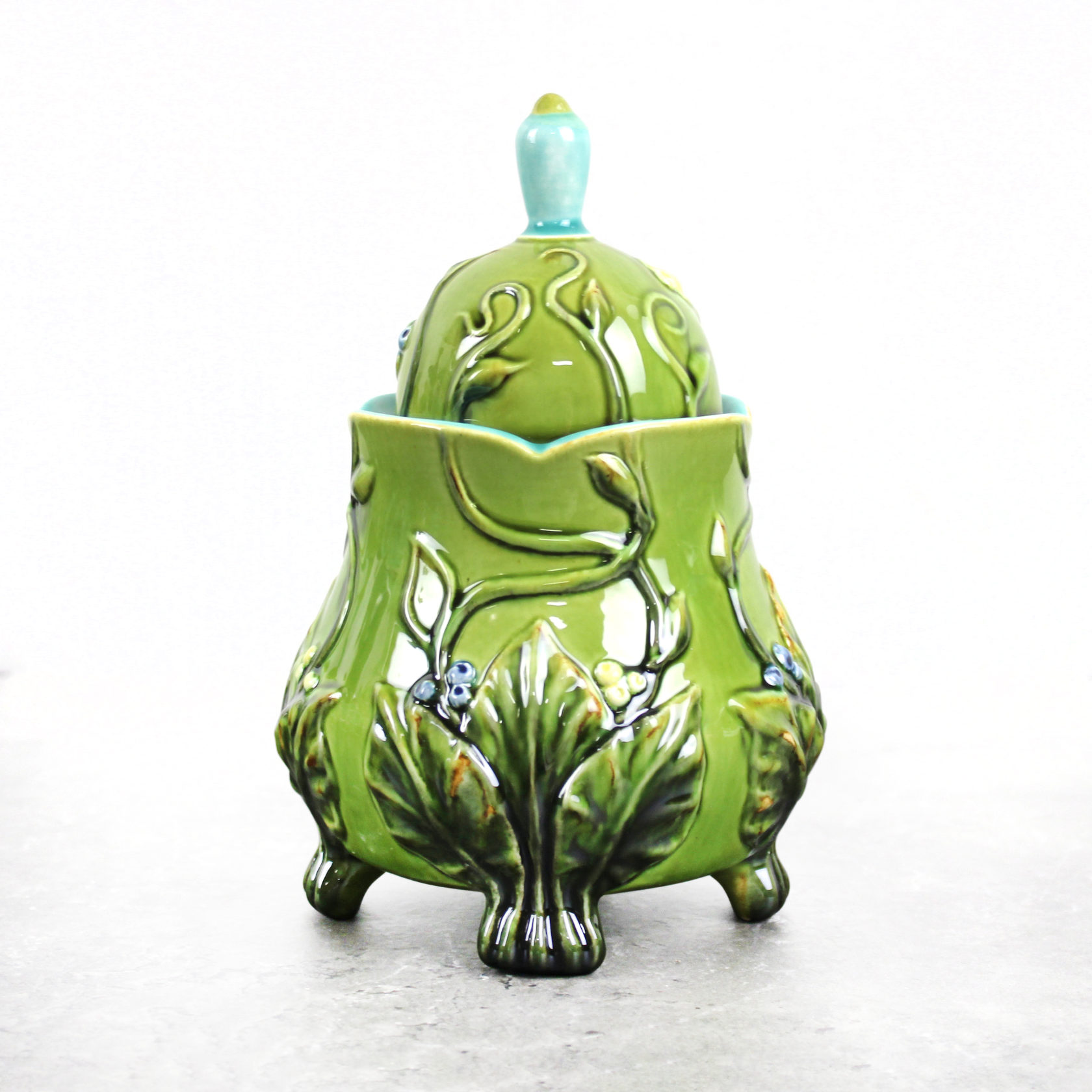 Сахарница «Летний луг» Голубой/Желтый PROVANSFAIENCE  - Вид №5