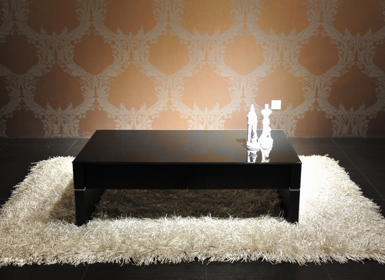 Журнальный столик черный прямоугольный со стеклянной столешницей Vision 4 PUSHA PUSHA 062883 Черный  - Вид №1