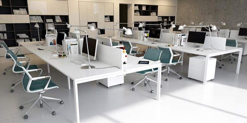 Elitable Стол из лакированного дерева с системой прокладки кабелей Eco sun-id-1462378 - Вид №9