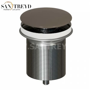 FL012CS Донный клапан с накладкой из керамики для раковин c перелива Globo 7 см цвет Каштан Globo ACCESSORIES Италия