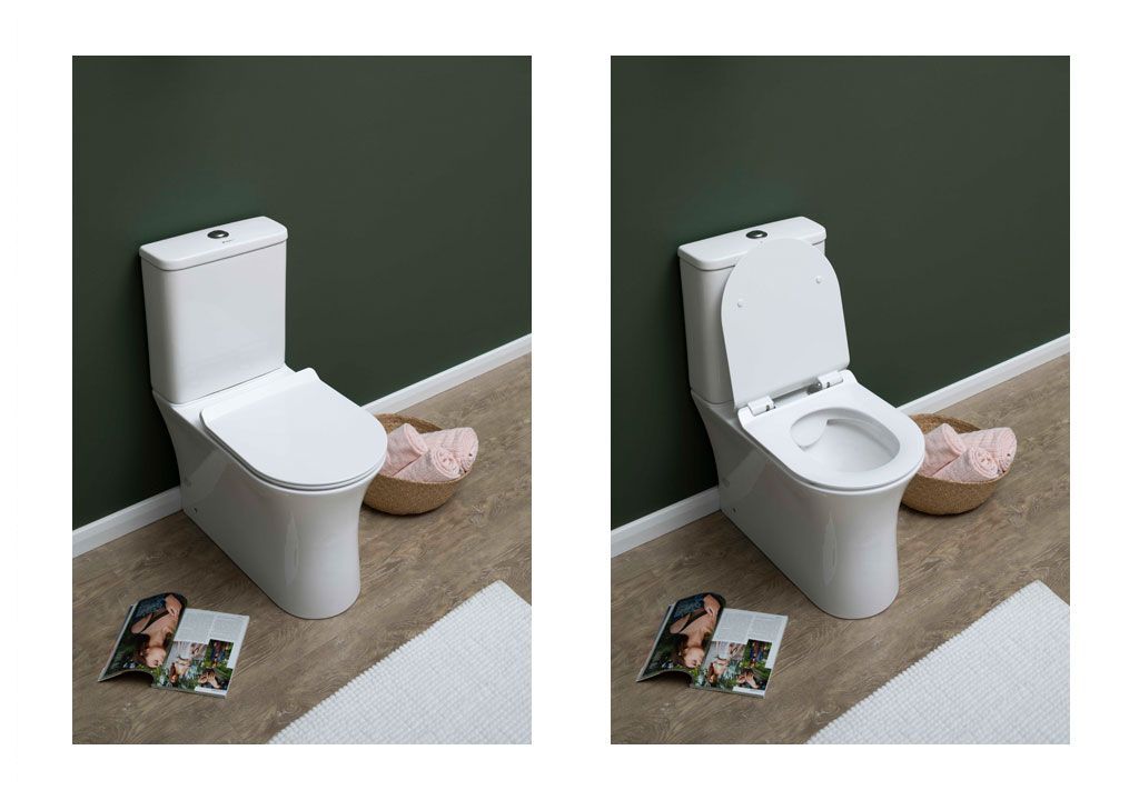 CL12249B Компакт унитаз с бачком Белый Aquanet ROLL TOP Китай - Вид №4