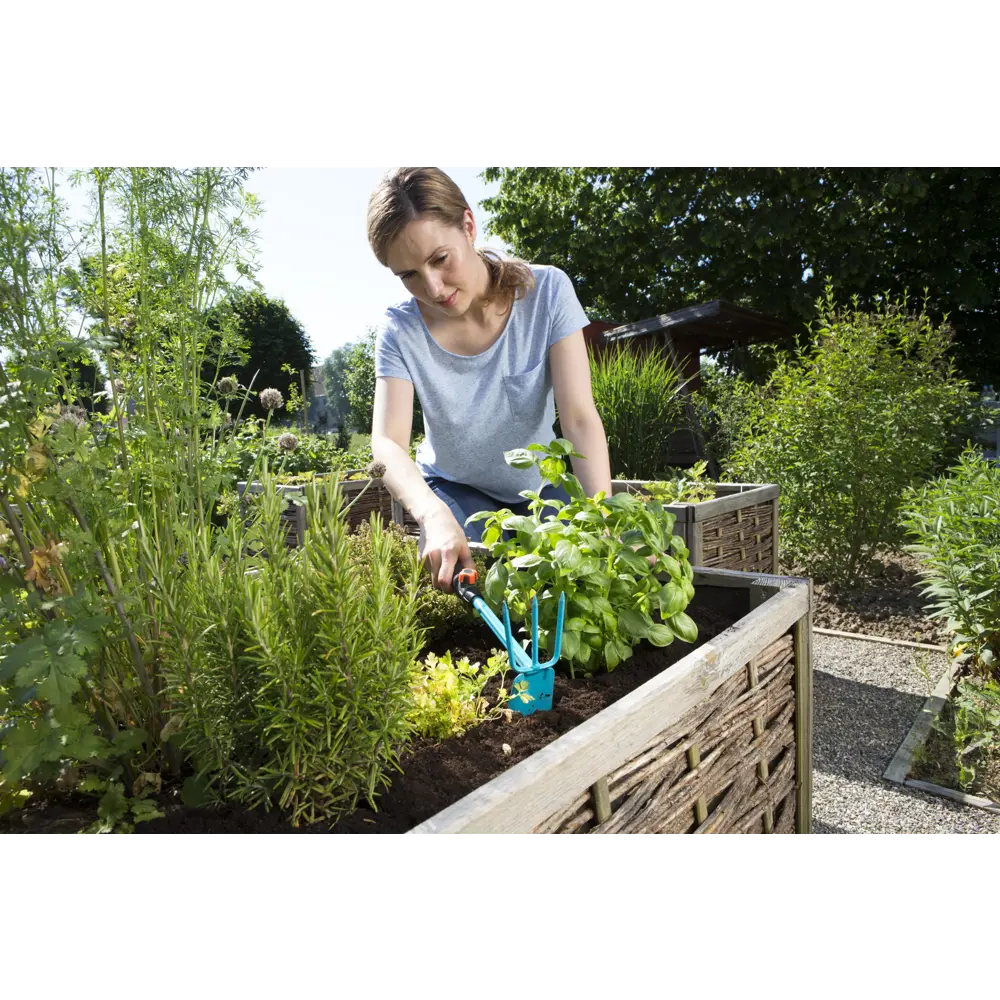 Мотыжка Gardena насадка комби, 3 зубца, 6.5 см пластик/сталь синий/черный 82135072 STLM-2147854  - Вид №9