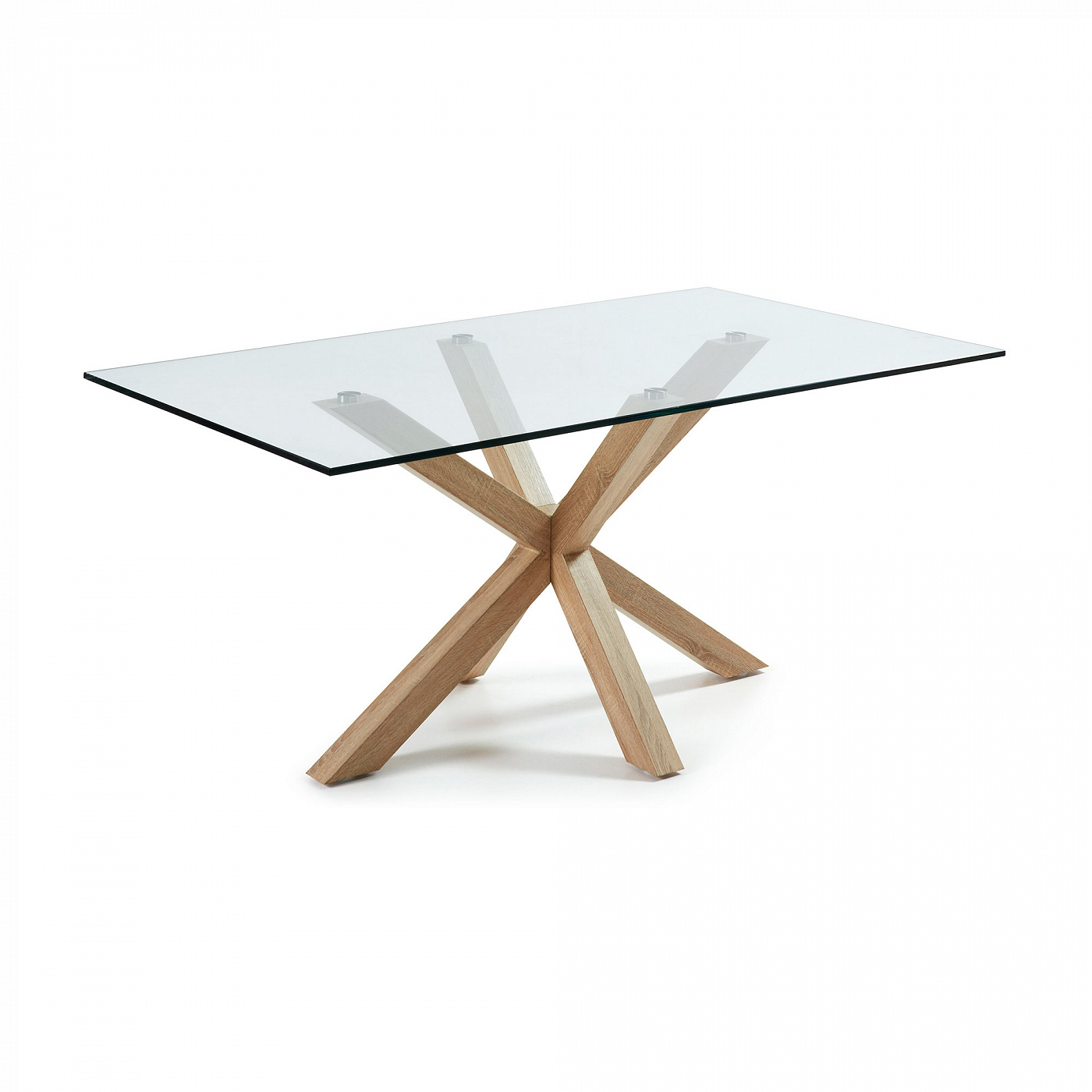 051176 Стол Arya 160x90 металл стекло La Forma Argo - Вид №3