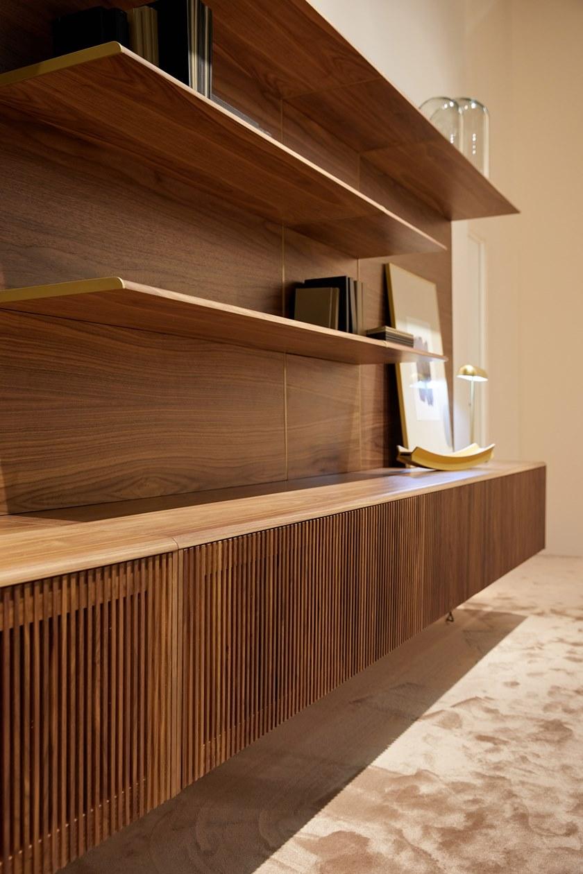 Punt Настенная деревянная оборудованная стена с подставкой под телевизор sun-id-1363493 - Вид №3