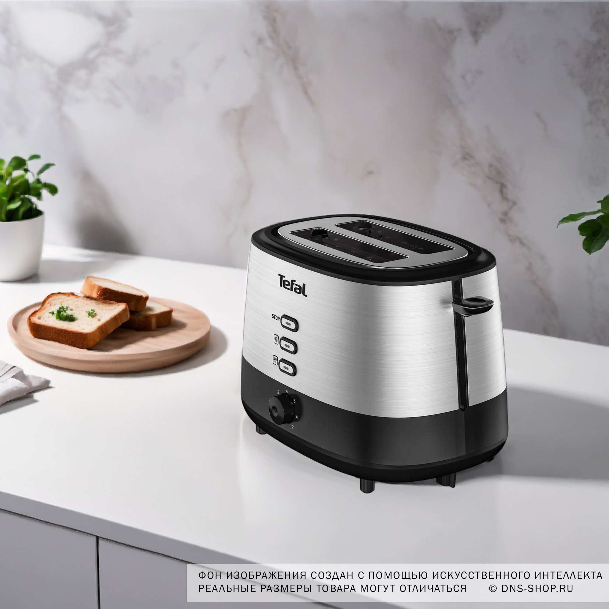5323281 Тостер Tefal TT520D10 Grille Pain серебристый STDN-0029249 - Вид №18