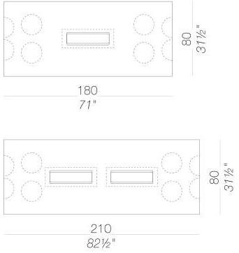 Lapalma Прямоугольный высокий стол из ламината Ori sun-id-1382417 - Вид №14