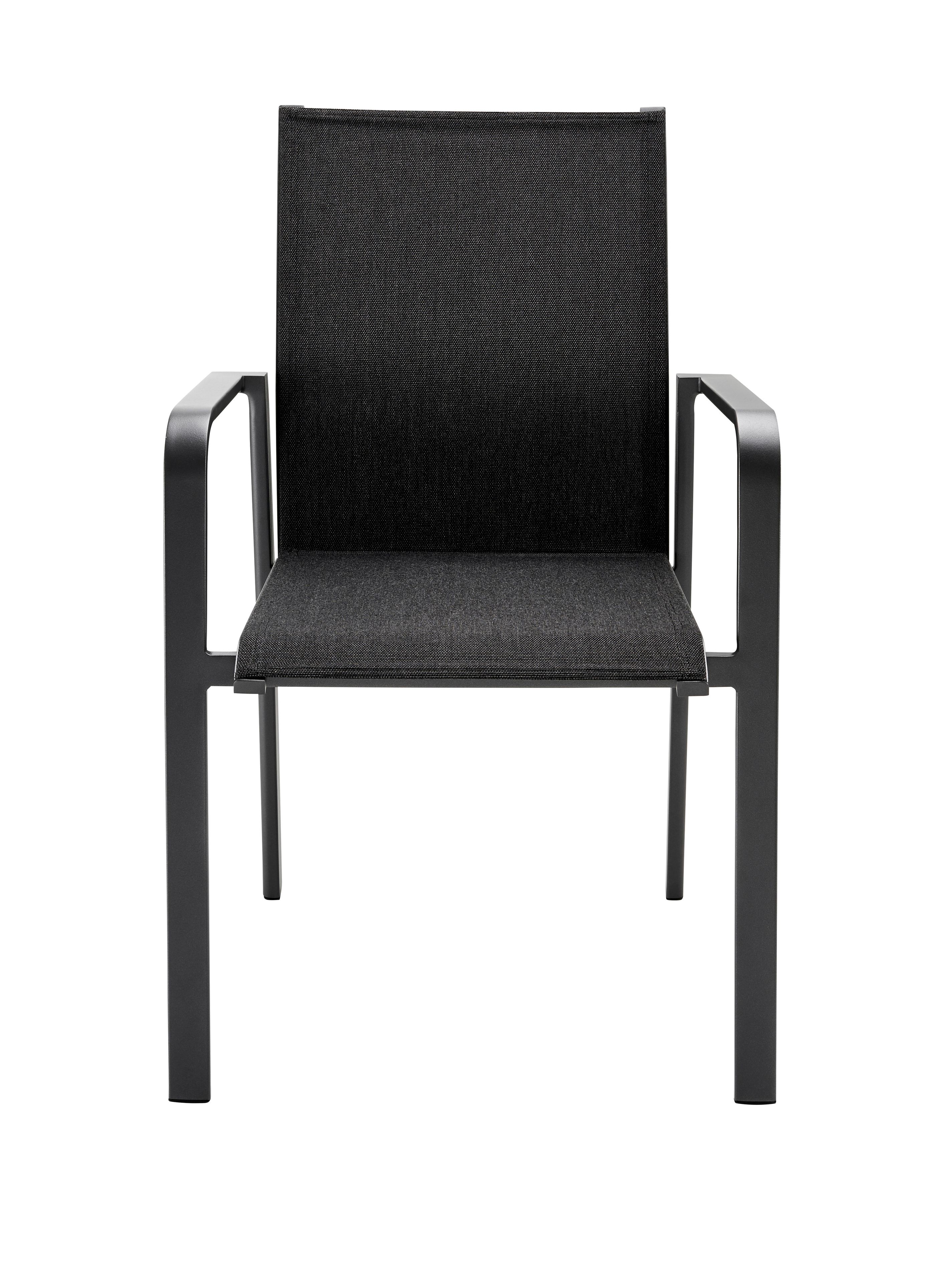 Тканевый штабелируемый садовый стул с подлокотниками solpuri ARCH-00002343 - Вид №1