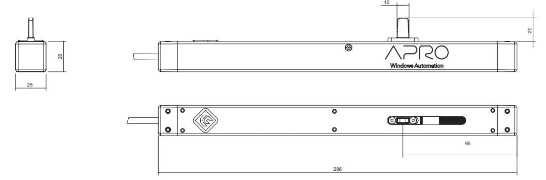 Электромеханический замок для окон MASTER ITALY APRO ARCH-00008178 - Вид №1